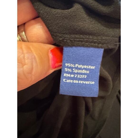 Apt. 9 Black Sleeveless Swing Dress Rubble Neck Sleeves Pockets Crewneck Sz M - Picture 5 of 10